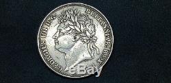 1821 Grande-bretagne GB Couronne George IV British Silver Coin V De Nice