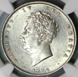 1826 Ngc Au 58 George IV 1/2 Couronne Grande-bretagne Pièce D'argent (19092802c)