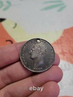 1826 Royaume-uni Grande-bretagne Royaume-uni King George IV Argent 1/2 Crown Coin I93694