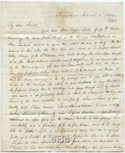 1842 Couverture Scarce De Arbroath En Nouvelle-zélande Avec London Crown Letter Navire H / S