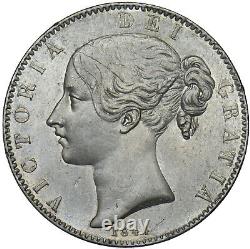 1844 Crown (cinquefoil Stops) Victoria British Silver Coin Très Nice