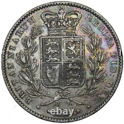 1844 Crown (ciquefoil Stops) Victoria British Silver Coin Nice