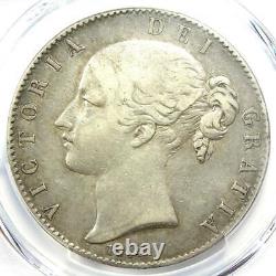 1844 Grande-bretagne Angleterre Royaume-uni Victoria Crown Coin Certifié Pcgs Vf35