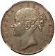 1844 Grande-bretagne One Crown Silver Coin Ngc Au 53 Km# 741
