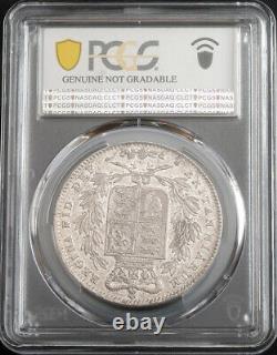 1844, Grande-bretagne, Reine Victoria. Pièce De Couronne Rare De Modèle D’argent. Pcgs Au+
