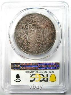 1845 Grande-bretagne Angleterre Royaume-uni Victoria Crown Coin Certifié Pcgs Au Détails
