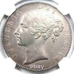 1845 Grande-bretagne Angleterre Royaume-uni Victoria Crown Coin Certified Ngc Xf Detail (ef)