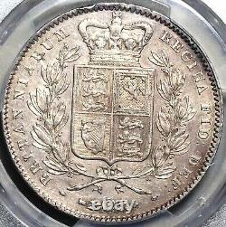1845 PCGS AU Couronne Victoria Grande-Bretagne 5 Shillings Pièce d'argent (22110202C)
