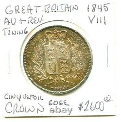1845-viii Grande-bretagne Cinquefoilo Couronne Bord Very Nice Au + Coin