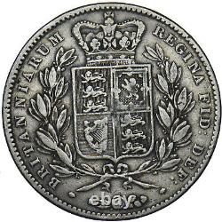 1847 Crown Victoria Pièce D'argent Britannique