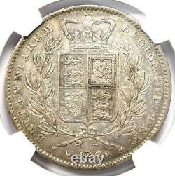1847 Grande-bretagne Angleterre Royaume-uni Victoria Crown Coin Certifié Ngc Vf30