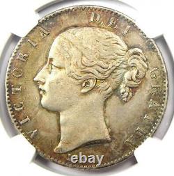 1847 Grande-bretagne Angleterre Victoria Crown Coin Certifié Ngc Xf40 (ef40)