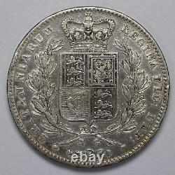 1847 Grande-bretagne Silver Crown Victoria Young Head Circ 70543a
