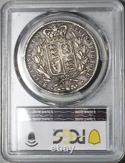 1847 PCGS VF 35 Couronne Victoria Grande-Bretagne 5 Shillings Pièce d'argent (23080203C)