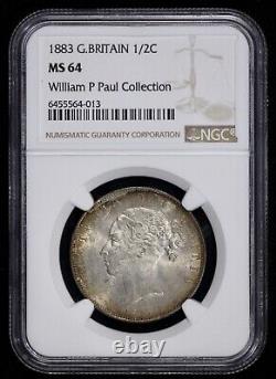 1883 Grande-Bretagne Demi-Couronne NGC MS 64 1/2C