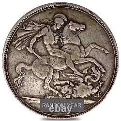 1887-1892 Grande-bretagne 1 Crown Victoria Jubilee Silver Coin Cull Asw 0.8409 Oz