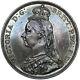 1887 Couronne Victoria British Silver Coin Superbe