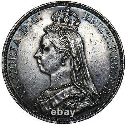 1887 Couronne Victoria British Silver Coin V Nice