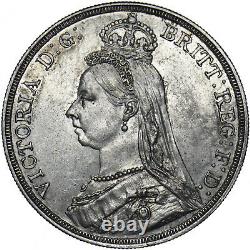 1887 Crown Victoria Pièce D'argent Britannique Très Nice