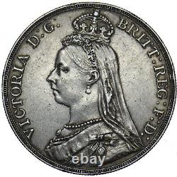 1888 Crown Victoria Pièce D'argent Britannique Très Nice