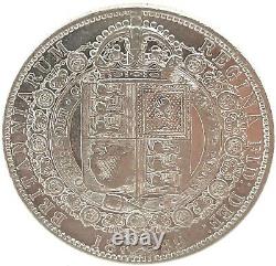 1889 Grande-bretagne Victoria Jubilee Head Half Crown Silver Coin Km #764