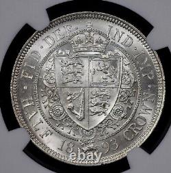 1893 Grande-Bretagne Demi-Couronne en argent NGC MS 63 1/2C