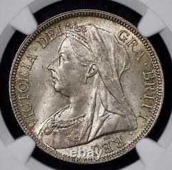 1894 Grande-Bretagne Demi-Couronne en argent NGC MS 64