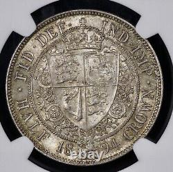 1894 Grande-Bretagne Demi-Couronne en argent NGC MS 64