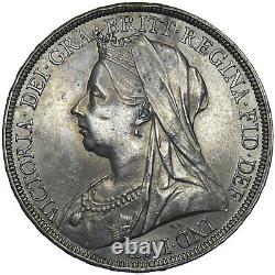 1895 LVIII Crown Victoria British Silver Coin V Nice