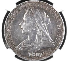 1897 LX Crown Km# 783 Silver Grande-bretagne Low Mintage Ngc Au