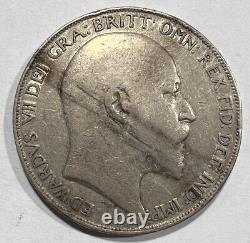 1902 Grande-bretagne 1 Crown Silver Coin