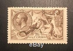 1913 Waterlow Demi-couronne Seahors 2/6 George V Mint Og H Stamp GB Grande-bretagne