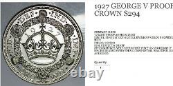 1927 George V Proof Crown S294 Gem
