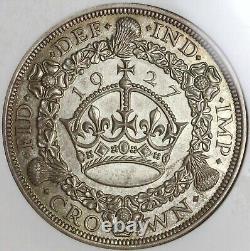 1927 NGC PF 62 Couronne George V Grande-Bretagne Épreuve Couronne en argent (22050603C)