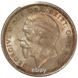 1928 Grande-bretagne 1 One Crown Silver Coin Pcgs Ms 64 Km# 836