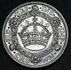 1929 Royaume-uni Grande-bretagne Couronne Couronne Km # 836 Silver Coin Rare 4994 Minted Ef