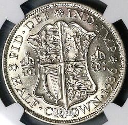 1936 NGC MS 64 1/2 Couronne George V Grande-Bretagne Pièce en argent (23111803C)