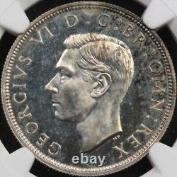 1937 Grande-Bretagne 1/2 Couronne Demi-Couronne Épreuve NGC PF 64