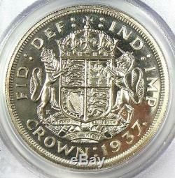 1937 Grande-bretagne George VI Couronne Coin Pcgs Pr66 (pf66) Rare Coin