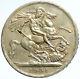 1951 Grande-bretagne Royaume-uni Roi George Vi Saint Dragon 5 Shilling Crown Coin I113251