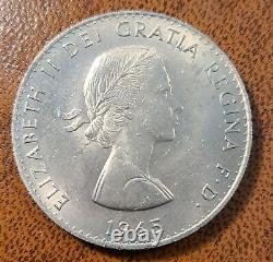 1965 Royaume-uni Grande-bretagne Sir Winston Churchill/elizabeth II Unc 1 Crown Coins (18)