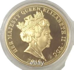 2016 Grande-Bretagne 1 Couronne Pièce Dorée Reine Elizabeth 90ème Anniversaire 40mm