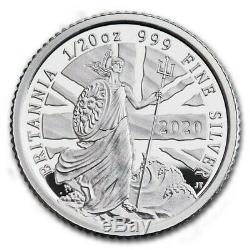 2020 Grande-bretagne 6 Coin Britannia Silver Proof Coin Collection
