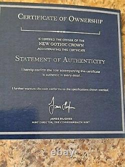 2021 Alderney Gothic Crown 2oz Silver £5 Ngc Pf70 Fdi Jody Clark Signé