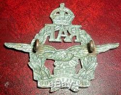 Cap Insignes Original Kings Crown Ww2 Police La Royal Air Force Auxiliaire