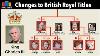 Changements Aux Titres Royaux Britanniques Depuis La Mort De La Reine Elizabeth Ii