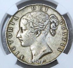 Couronne d'argent britannique de 1844, Victoria NGC VF30, Pièce originale récemment évaluée #J4