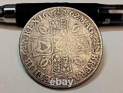 Couronne d'argent de 1662 Angleterre Charles II Grande-Bretagne