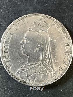 GRANDE-BRETAGNE 1889 Pièce en argent (.925) 1 Couronne Reine Victoria (1819-1901)