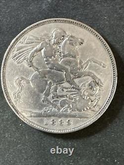 GRANDE-BRETAGNE 1889 Pièce en argent (.925) 1 Couronne Reine Victoria (1819-1901)
